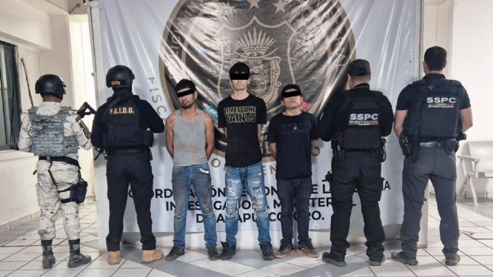 Detienen en Acapulco, Guerrero, a tres integrantes de ‘Los Rusos’