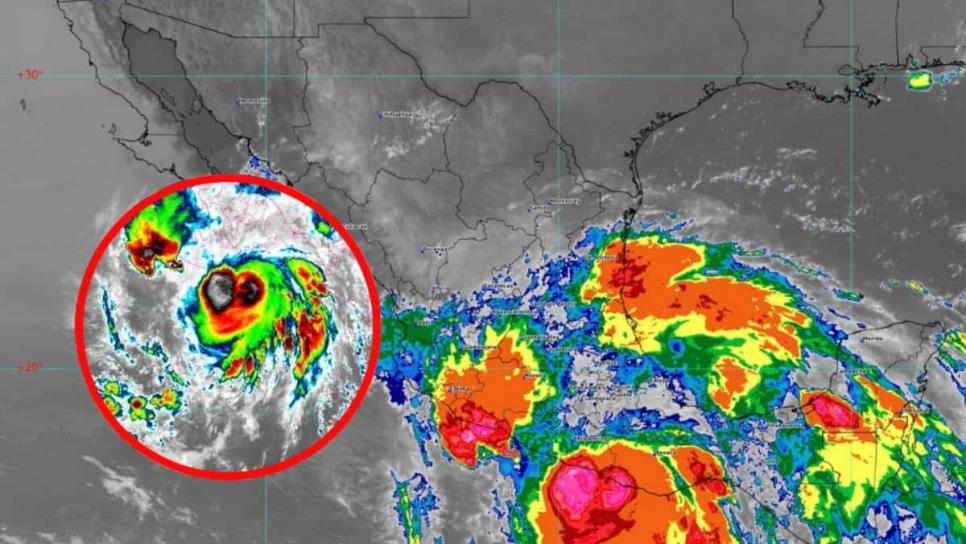 El huracán Erick toca tierra en México como tormenta de categoría 3